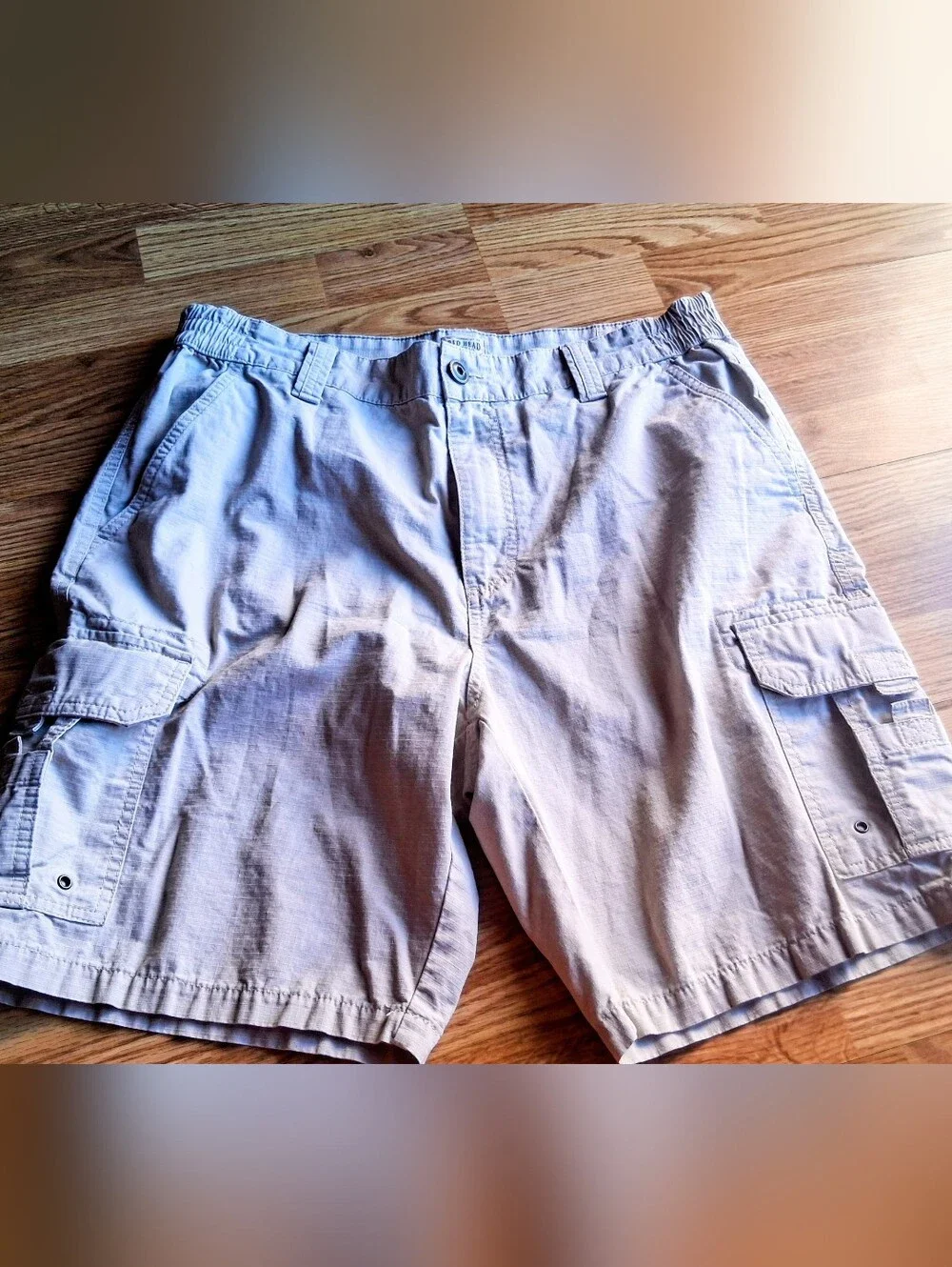Red Head Mens Khaki Cargo Shorts, Gently Used Sz 36